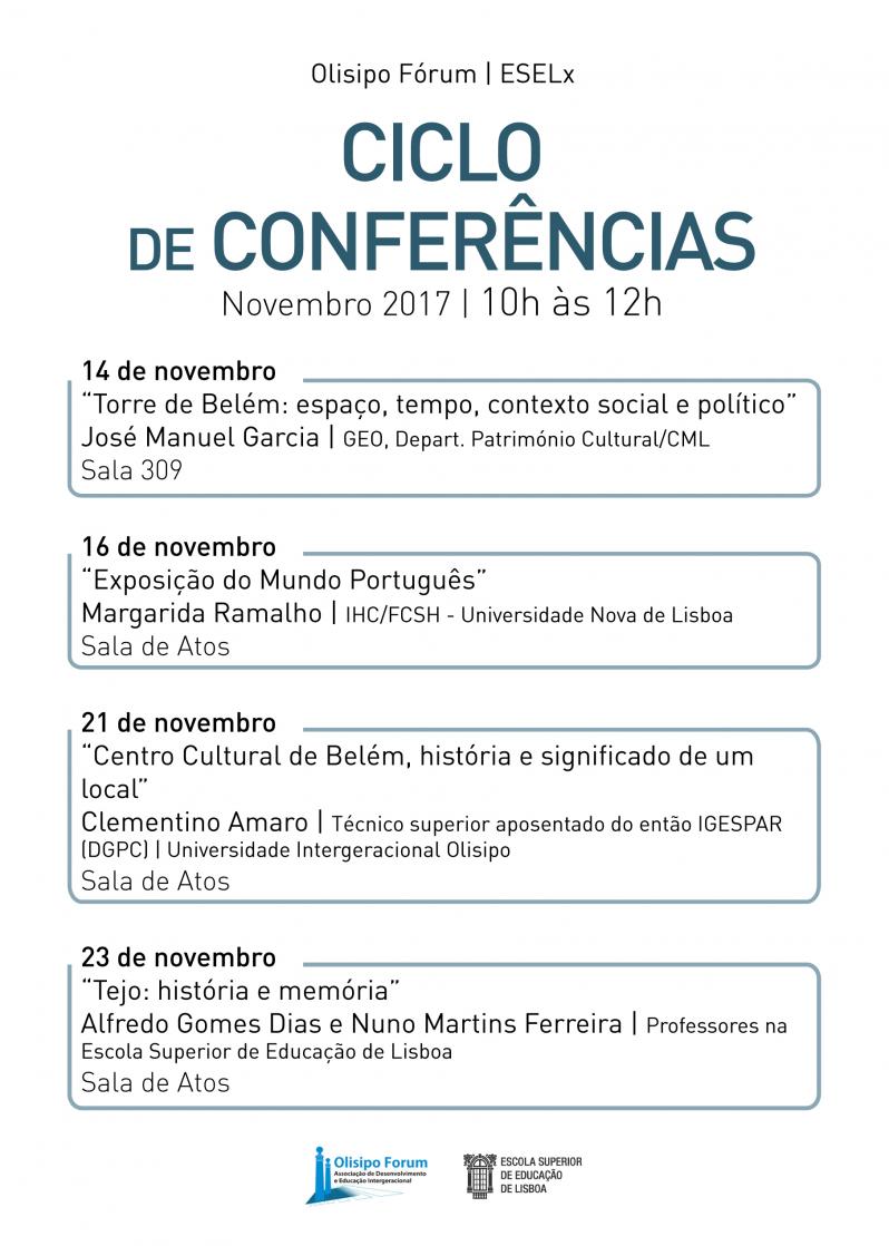 Cartaz ciclo de conferências 